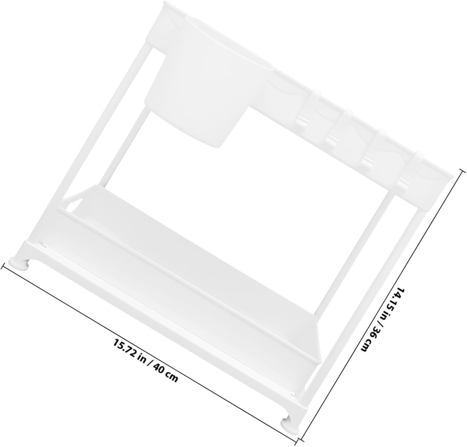 Under Sink Organizer Sliding Basket Cabinet Storage Rack with Hook for Kitchen and Bathroom Space-saving Pull-out Organizer Easy Installation and Multi-functional Use