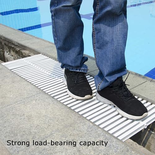 Grilles de drainage de piscine pour sécuriser la terrasse extérieure