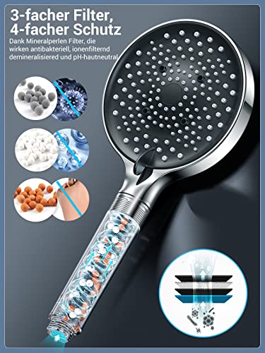 Soffione doccia anticalcare, YEAUPE PRO Soffione