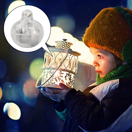 Cozlly Mini LED Lights, 50pcs Wireless Round LED Ball Balloon Lights, Individual Small Paper Lantern Lights Tiny LED Lights for Home Christmas Halloween Wedding Birthday Party Decoration (Warm Wihte)