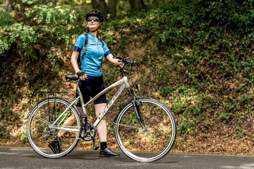 Licorne Bike Bicicletta Da Trekking Premium In Bicicletta Da 28", Per Uomo, Ragazzo, Donna, 21 Marce, Cambio Città, Bici Da Uomo, L-V-ATB (Bianco, 0, Pollici, 0, Micometri, 0, Picometro, 0, Metri, 0 - 3