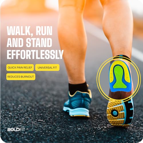 Image of Boldfit Heel Pad For Heel Pain - Orthopedic Insole for Women & Men, UK Size 4-7, 1 Pair