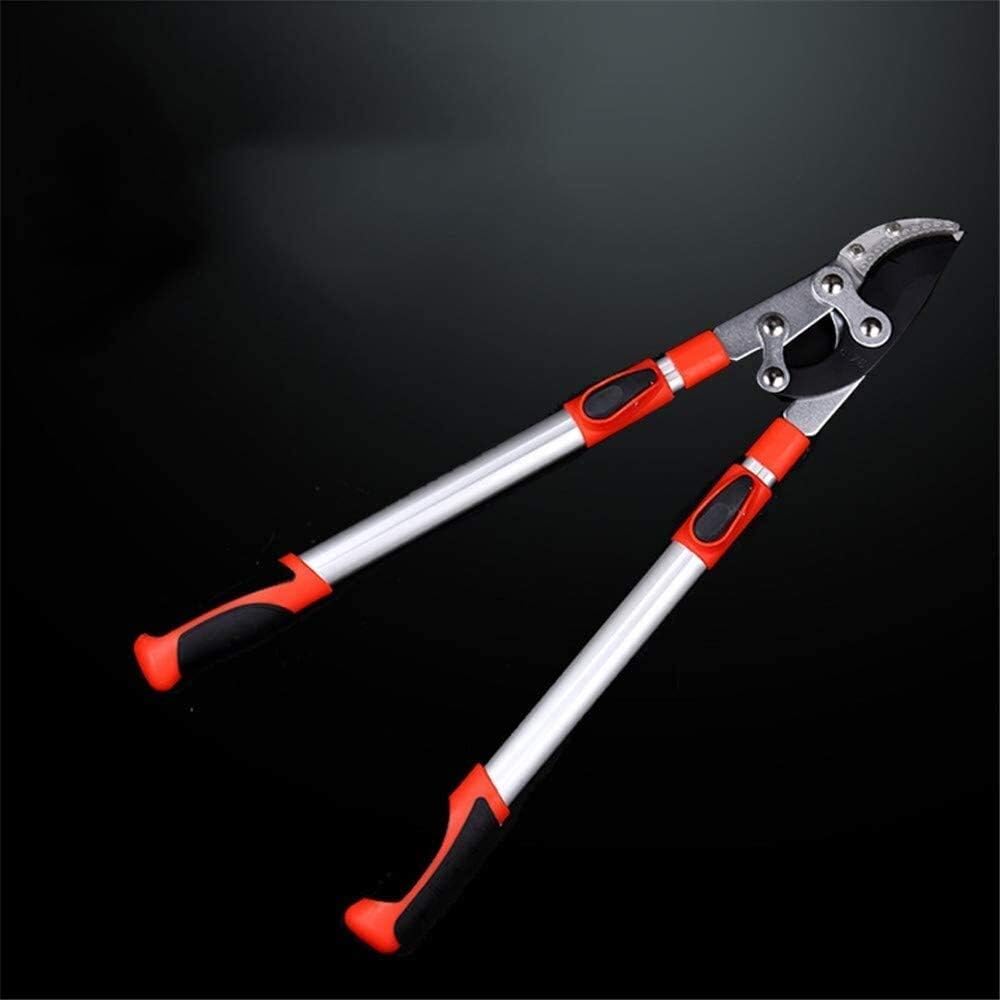 Handheld Extendable Garden Shears Telescopic Anvil Tree Loppers Heavy Duty Ratchet Lopper to 1050Mm for Pruning Hedge Branch