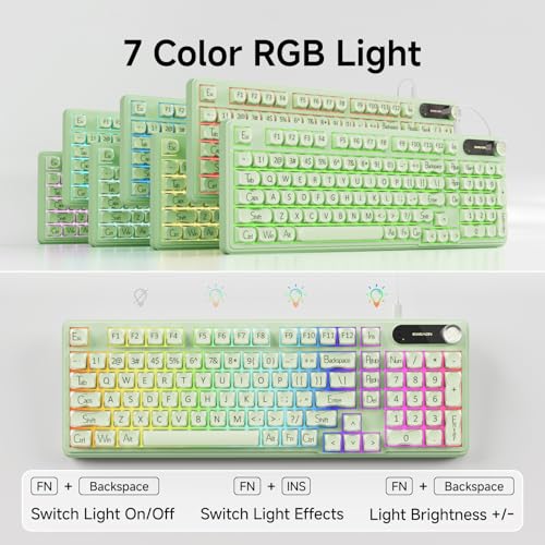 Teclado EWEADN V102 Cable USBQWERTY RGB miniatura 2