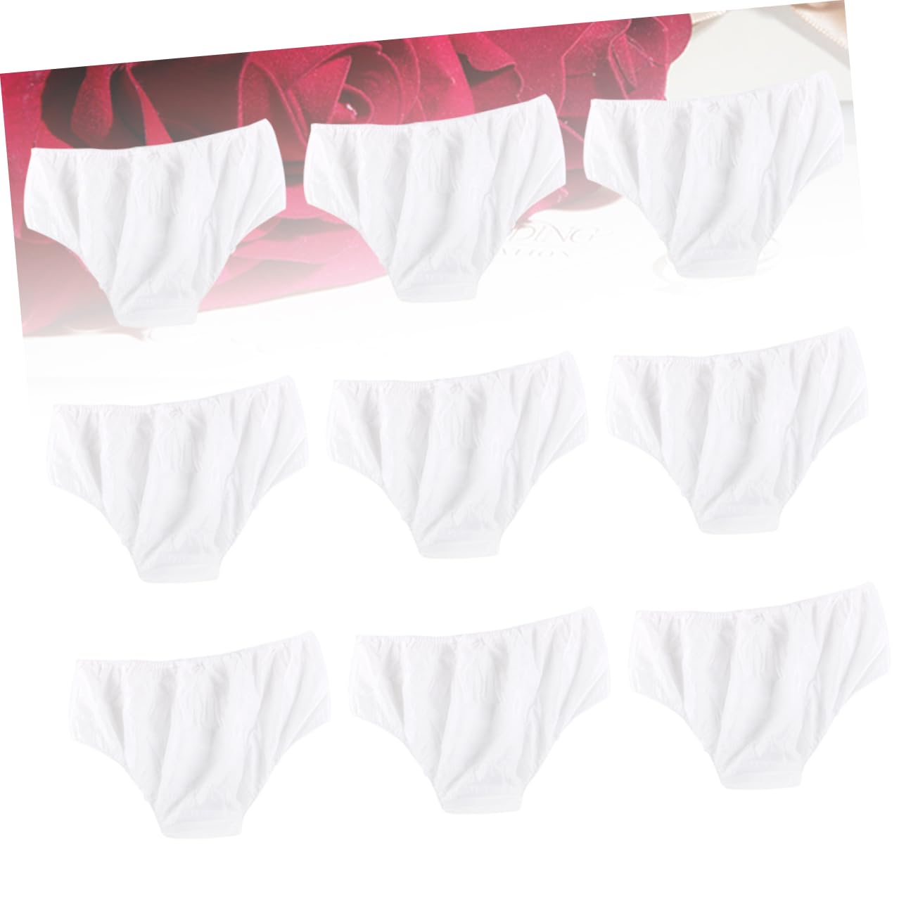 FRCOLOR Bragas Desechables para Mujer de Tejido No Tejido, Paquete de 100 Unidades, Cómodas y Portátiles para Viajes y Cuidado Cutáneo, Color Blanco