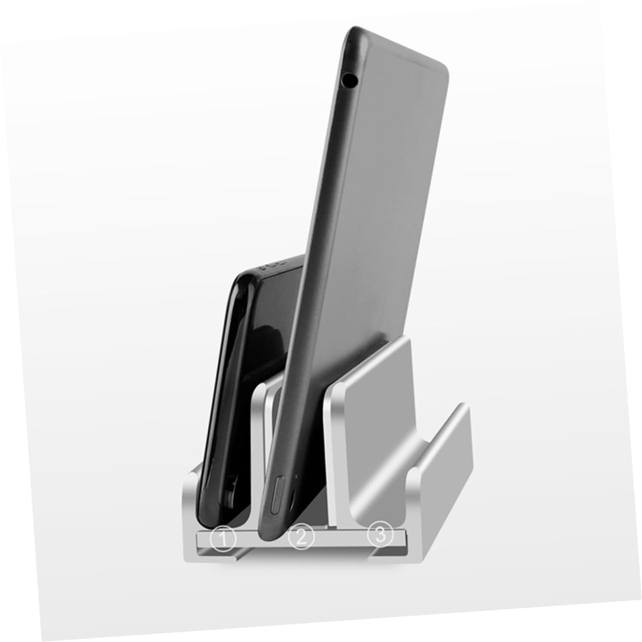 Supporto Verticale Regolabile per Laptop in Lega di Alluminio Tre Slot