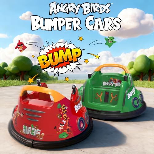 Image of ANPABO 12V Bumper Car for Kids, w /Remote Control, 360 Spin, Green