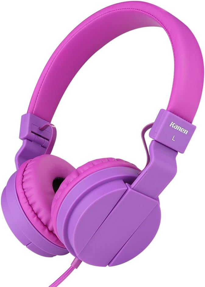 intone Sound Ip950 Stereo Folding Stretchable Headphones Adjustable Headband Headset Kids Earphones or Adults Lightweight Headsets with in-line Mic for Iphone/ipad/tablet/andriod/mp3/mp4/laptop