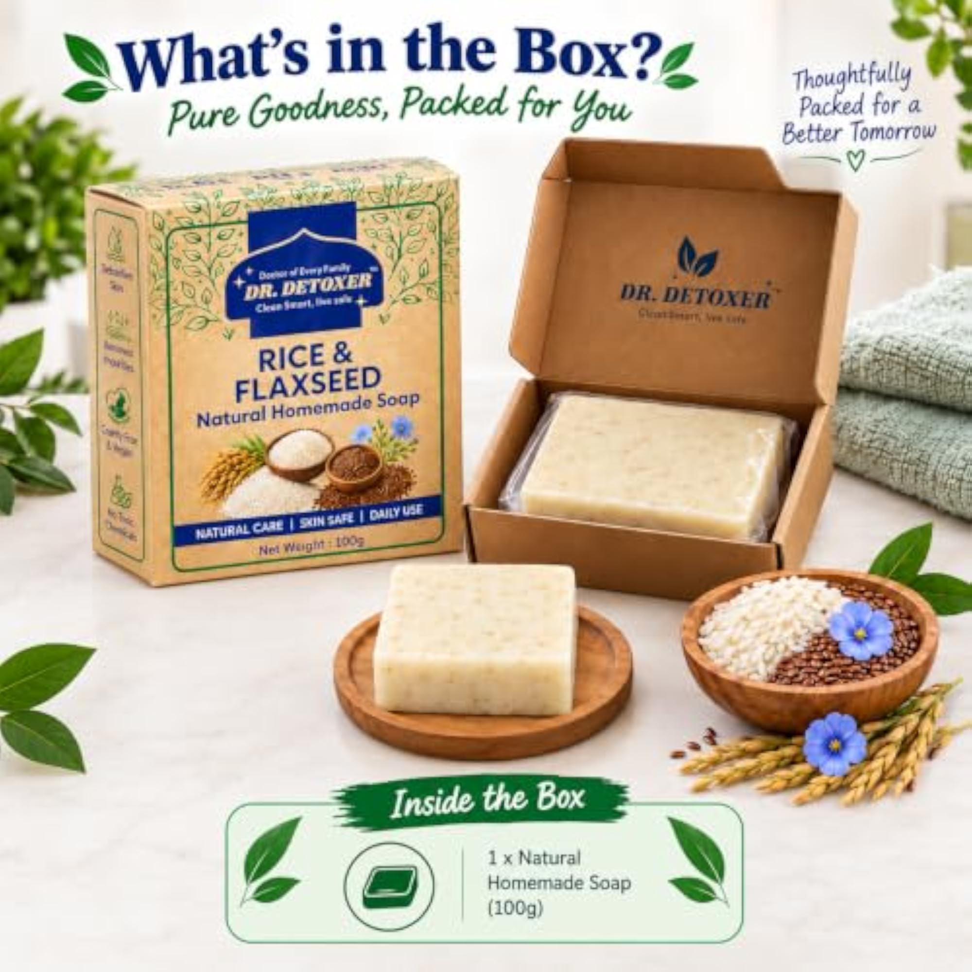 Natural Homemade Soap for Skin, Herbal Bath Soap