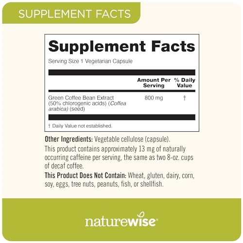 Naturewise GCA800-60-US-A Green Coffee Bean Extract thumb #2