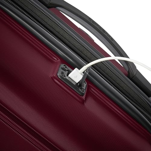 Image of Samsonite Omni 2 Hardside Expandable Luggage with Spinner Wheels, 3-Piece Set (19 /24 /28), Natural Merlot