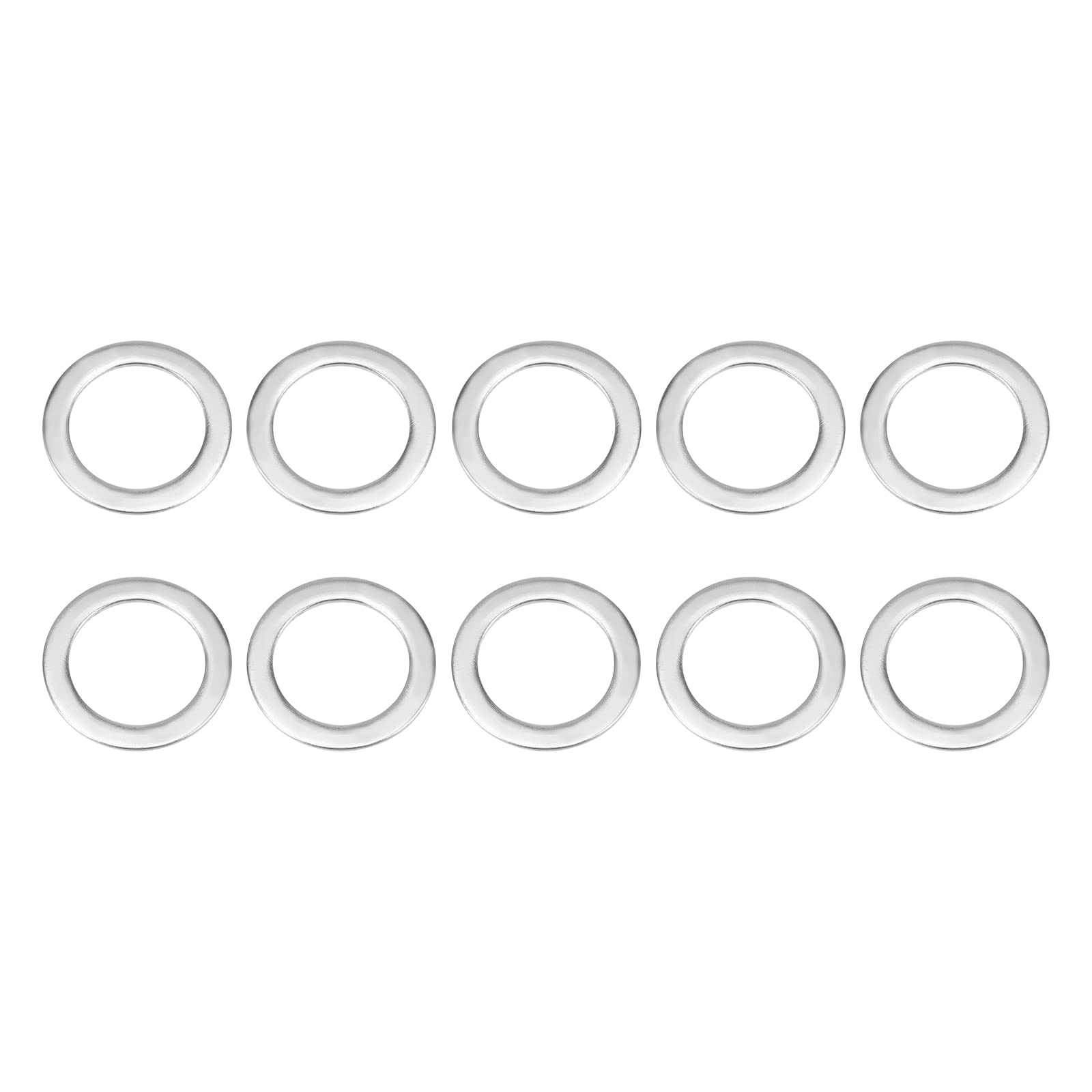 DTGN 16.5mmx22mmx0.8mm(IDxODxT) 304 Stainless Steel Flat Washers, 25Pack, Good for Industrial Machinery, Flat Ring Gaskets