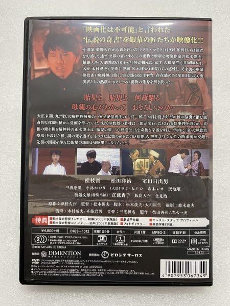 Amazon.co.jp: セル版 DVDセル版 DVD ドグラ・マグラ 松本俊夫 桂枝雀