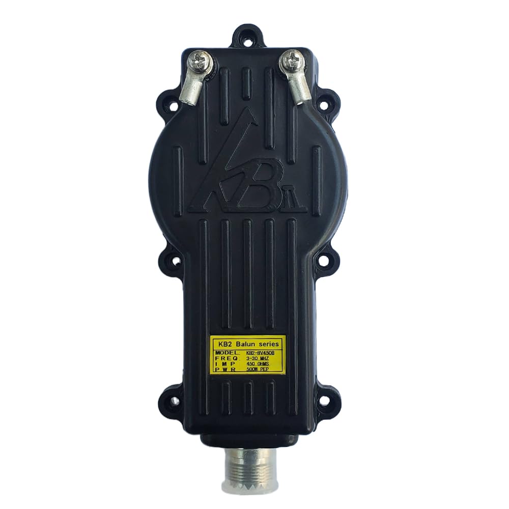 Balun 9:1 3-30 MHz 500 Watt Nero per antenna radio amatoriale esterno