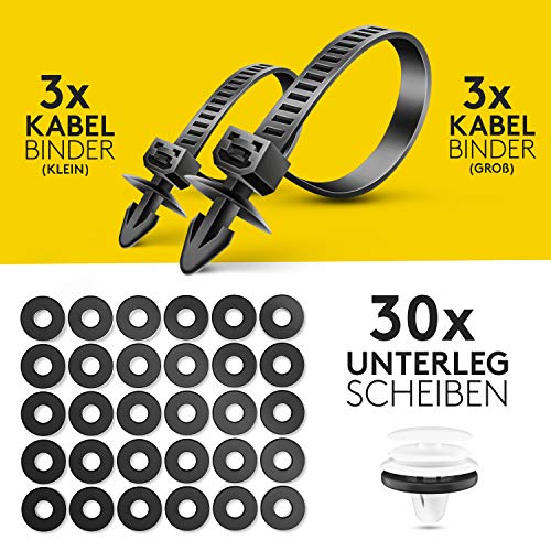 Befestigungsclips Auto + Auto Demontage Werkzeuge Set von SCHMITZ.Tools [700 Teile] Hebelwerkzeug Auto - Kfz Werkzeug - Auto Zubehör Innenraum - Auto Clips - Klips - Spreiznieten - Befestigung Clips