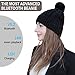 MUSICBEE Bluetooth Beanie, Bluetooth V5.2 Wireless Knitted Winter hat, 24 Hour Play time(Black