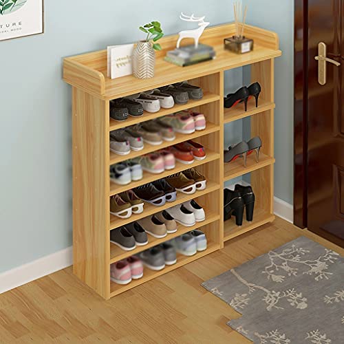 eexbz Shoe Rack Shoe Cabinet 7-Layer Organization Rack Household Kitchen Tableware Storage Rack Living Room Bedroom Corridor Shoe Organizer Rack(Beige)
