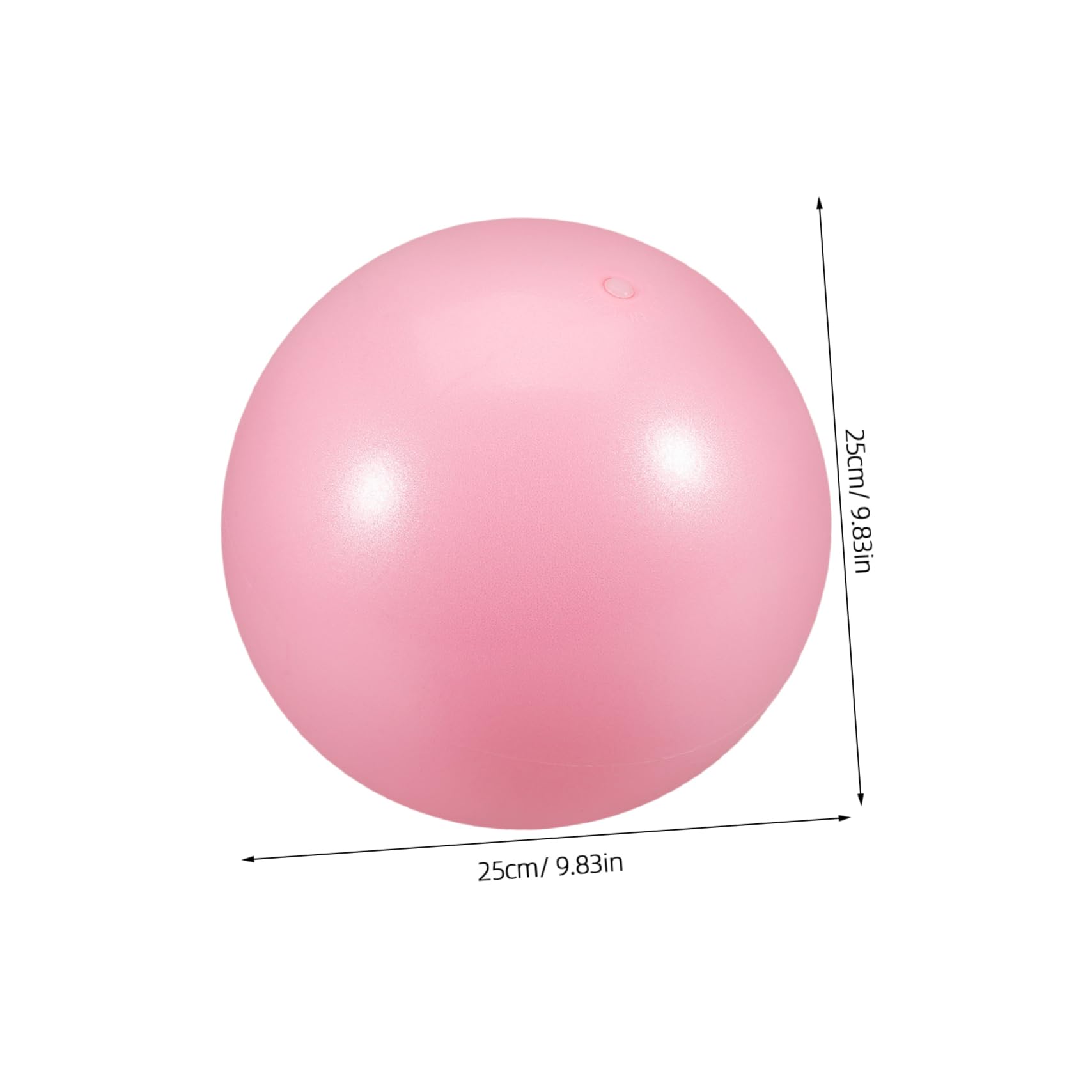 GOOHOCHY Pink Yoga Ball for Stability Slip Heavy Duty Exercise Ball for Fitness Balance and Physical Therapy for Home Workouts and Postpartum