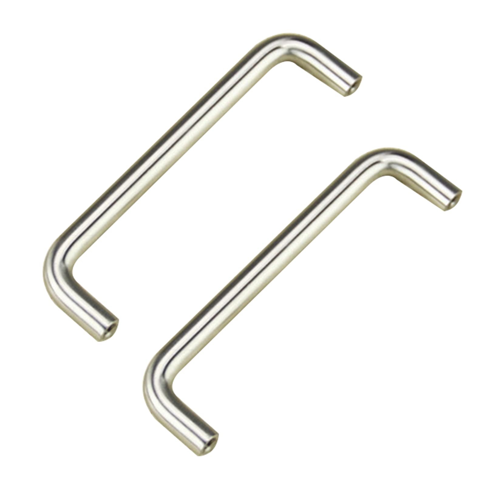2pcs Cabinet Handles U-Shaped Door Pulls 201 Solid Stainless Steel Kitchen Cupboard Drawer Handles Bathroom Knobs Door Levers Hardware,Diameter 8 mm (Hole Distance 192mm)