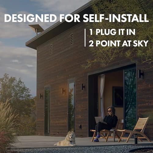 Image of SpaceX Starlink Standard 4 X - Tri Band Wi-Fi System - High-Speed Satellite Internet with Dish & Wi-Fi 6 Router for Home, RV, Boats & Rural Use