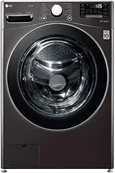 Lava e Seca Smart LG 17kg Aço Escovado Preto com Conectividade Wi-Fi ThinQ - WD17BV2S6B - Motor Inverter