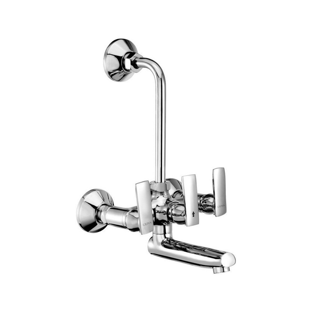 Cera Titanium F1003401 Stainless Steel Single Lever Wall Mixer with Bend Pipe For Overhead Shower (Silver) (B07BSCNZCC) Amazon Price History, Amazon Price Tracker