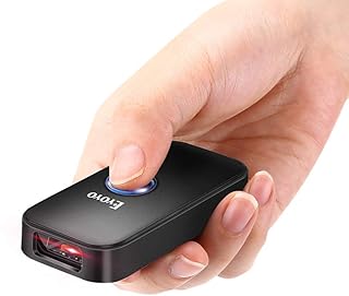 Eyoyo Mini 1D Bluetooth Barcode Scanner, 3-in-1 Bluetooth & USB Wired & 2.4G Wireless Barcode Reader Portable Bar Code Scanning Work with Windows, Android, iOS, Tablets or Computers