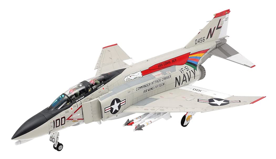 61121-000 Vehicle 61121 1:48 F-4B Phantom II Mcdonnell Douglas Faithful Replica, Model Building, Plastic Kit, Crafts, Hobby, Model Kit, Assembly, Unpainted