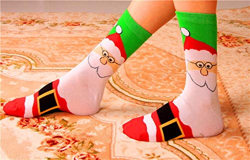 image for MarJunSep 15 Pairs Women's Christmas Socks Gifts for Women Girls Funny