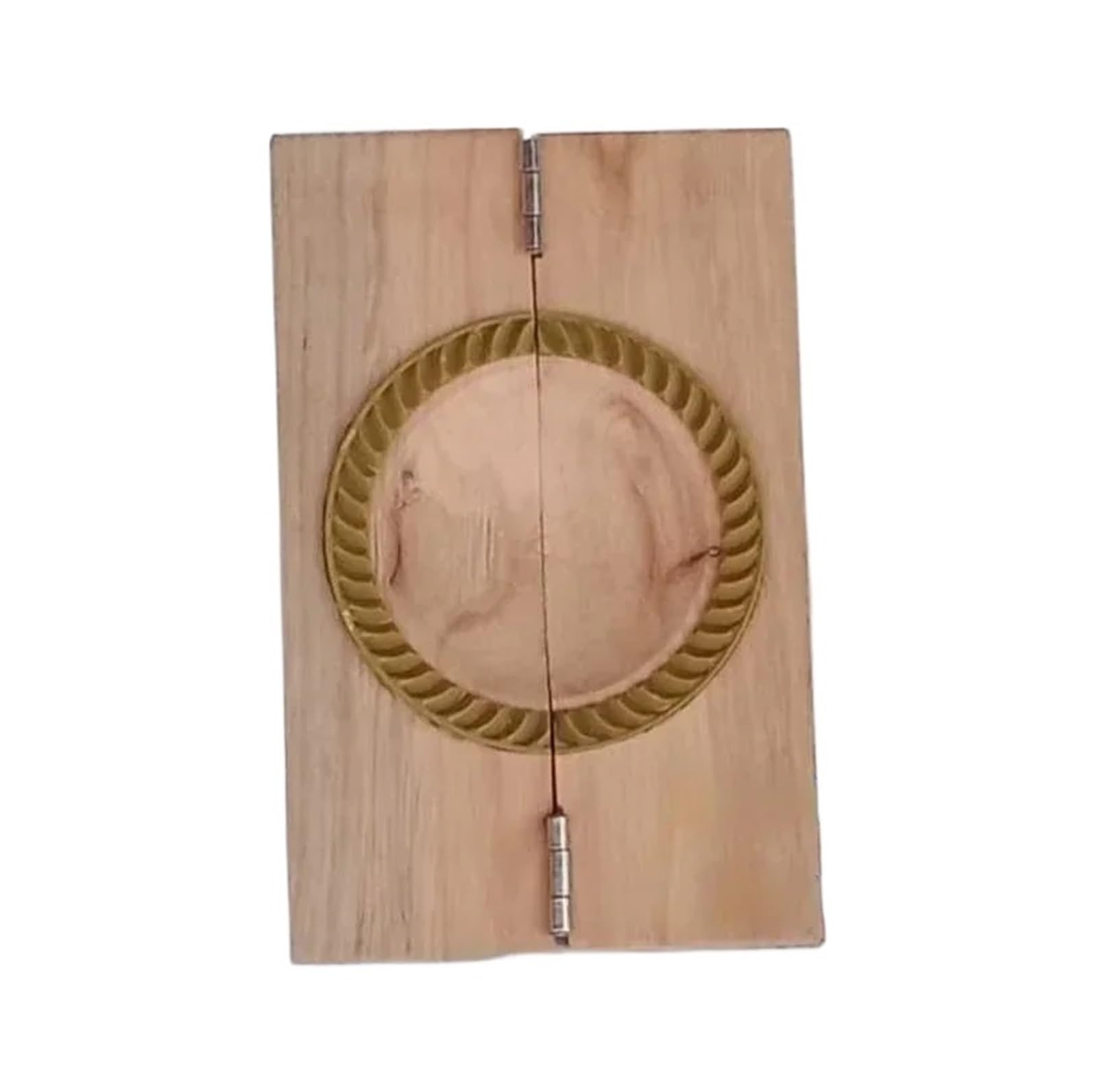 LCANALLYMS Dumpling maker, Wooden Dumpling Press Tool Home Kicthen Mould Dumplings Special Wood Wrappers Maker Dough Presser(10cm)