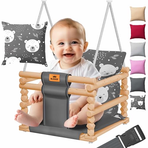 KIDIZ® Babyschaukel Kinderschaukel Schaukelsitz mit Polsterung |...