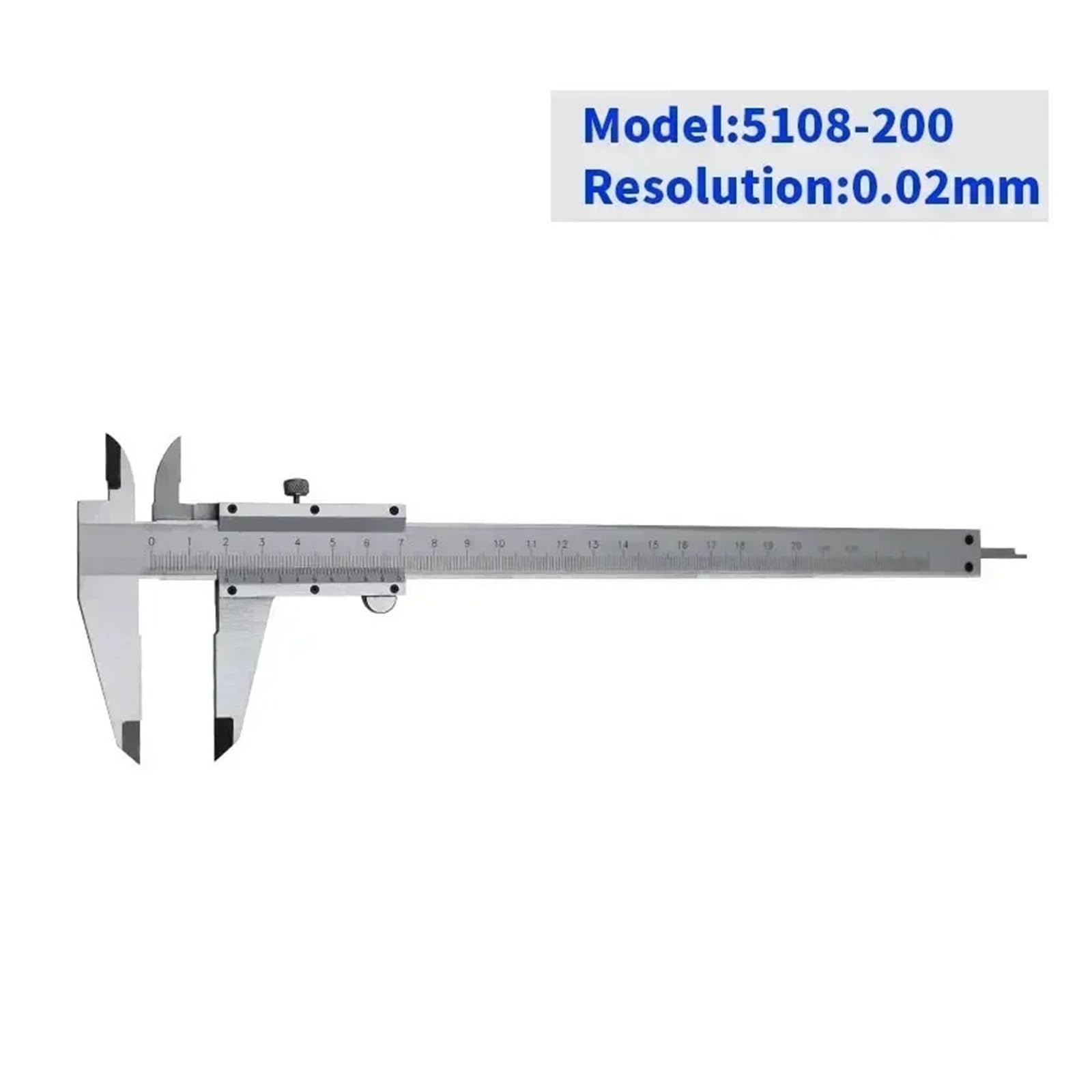 Calibradores Vernier de acero inoxidable de 0,02 mm y 150 mm. Herramientas de medición.(0-200mm)