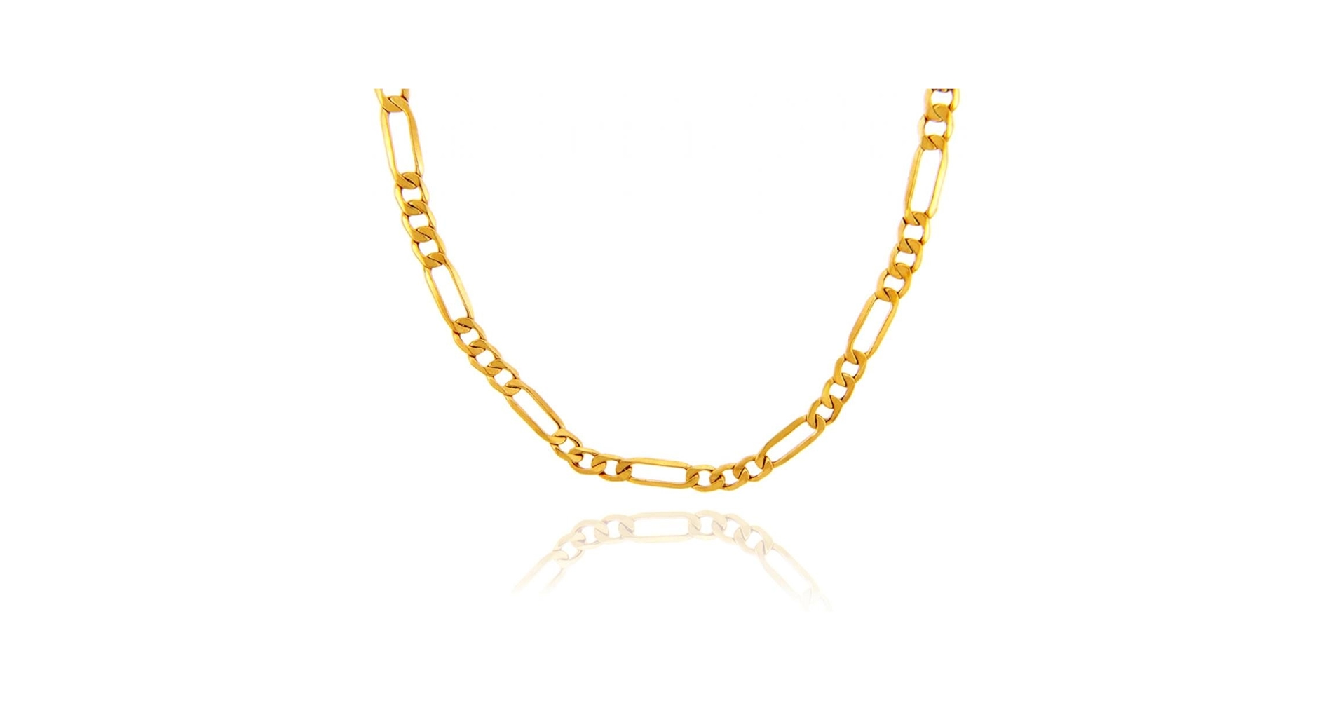 Amazon.com: Gold Chains and Necklaces - Hollow Figaro 10K Gold