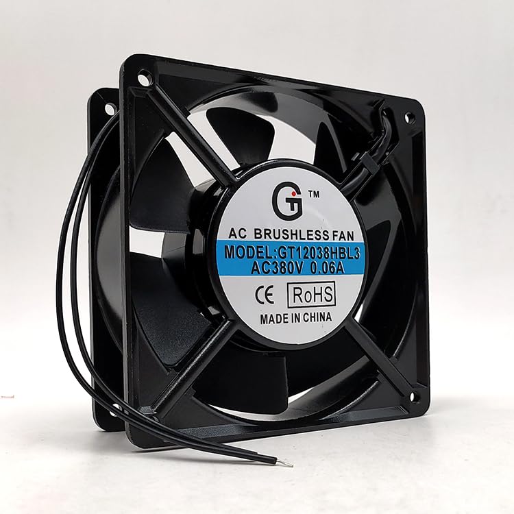 NZNYDNL GT12038BL3 AC380V 0.06A 12CM Welding Machine Cabinet Distribution Box Axial Flow Fan