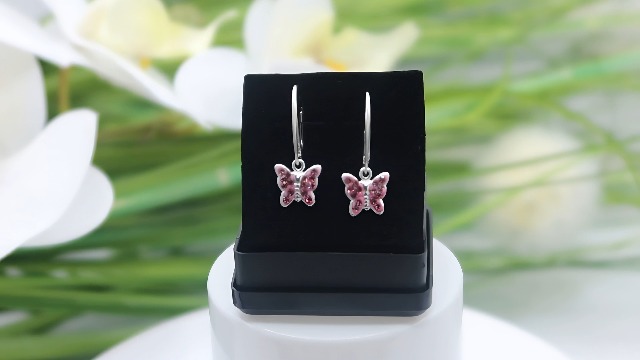 Set De 6 Boucles D'oreilles Pour Filles En Acier Inoxydable - Designs Mignons (papillon, Fleur, Cœur, Perle)