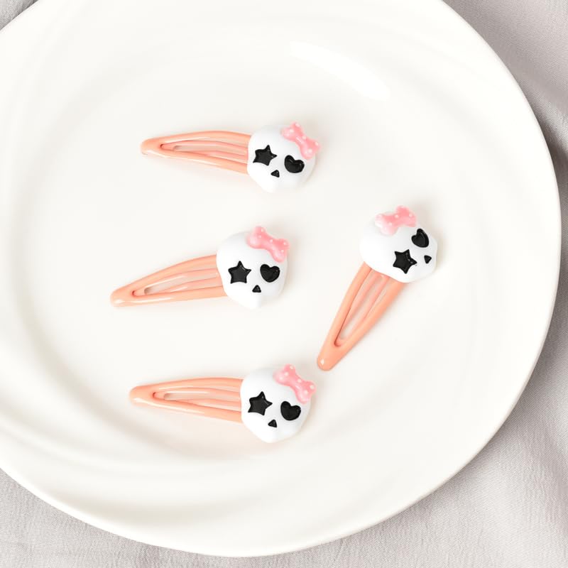 Miniatura 3 de Pinzas para el cabello de color rosa para mujeres y niñas, pinzas góticas para el cabello para adolescentes y niñas, clip de pelo de Halloween para