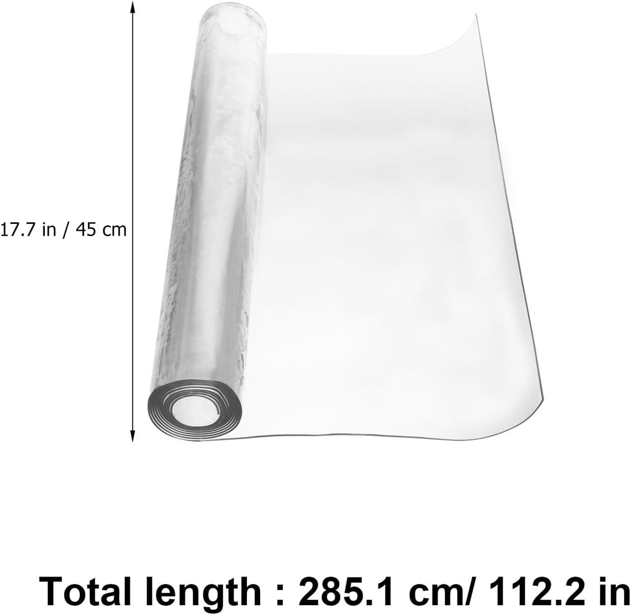 DOITOOL PVC Table Protector Pad 1.5mm Thick Non-Slip Waterproof Desk Pad Mat 45x240cm for Kitchen and Dining Table Cover