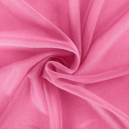 Image of Wedding Glitter Arch Draping Fabric Fuschia Pink 1 Panel 29 inch x 6.5 Yards Sheer Backdrop Curtain Drapery for Summer Wedding Ceremony Birthday Party Indoor Ceiling Decor