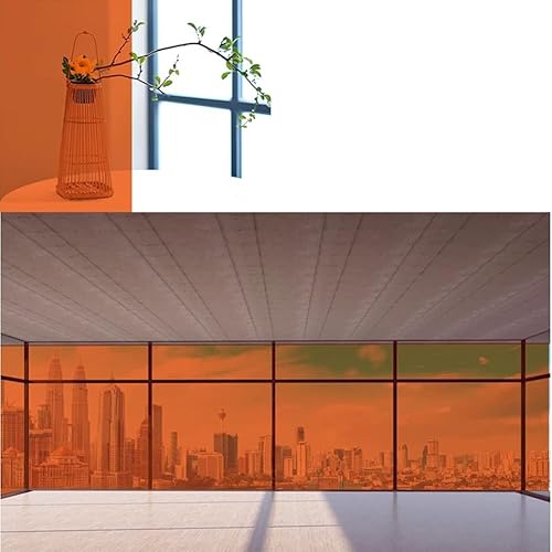 Película de ventana de color transparente con control de calor, anti UV, colorido, tintado decorativo, perspectiva bidireccional, película