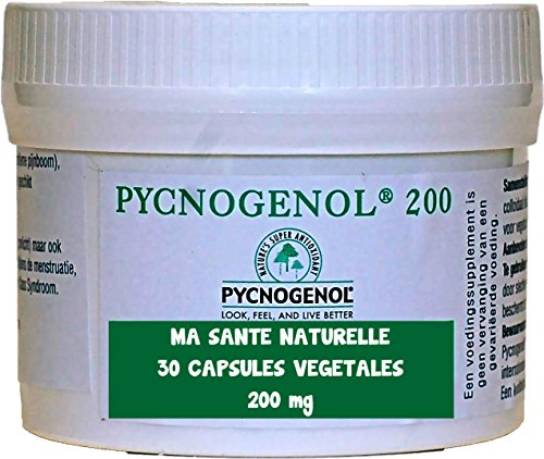 PYCNOGENOL 200 mg (per capsula) 30 capsule vegetali (dosaggio per 1 a 2 mesi) - estratto di corteccia del pino marittimo che spinge sulle coste sablonneuses al sud di Bordeaux