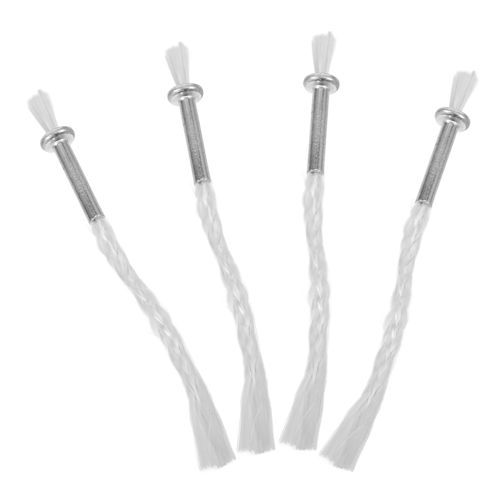 HOODANCOS 4Pcs Oil Lamp Wicks Replacement Iron Holders for DIY Oil Lanterns for Home Decor Gardens Events Compatible with Kerosene Alcohol Burners