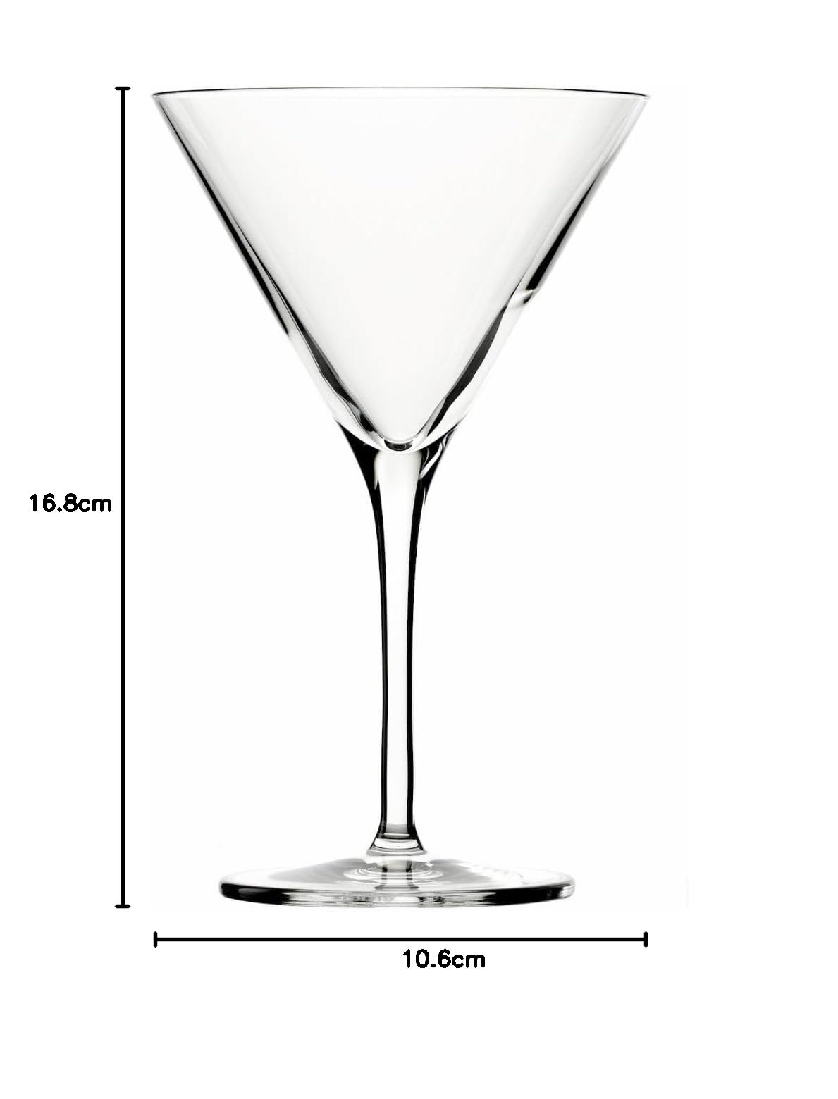 Stölzle Lausitz Cocktailschale Professional Set aus Glas hergestellt, 6er Set, Fassungsvermögen: 250ml, Höhe: 168 mm, Außendurchmesser: 106 mm, 2050025
