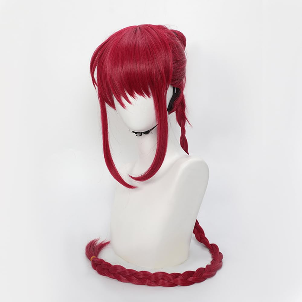 Amazon.co.jp: 陸小糖 コスプレウィッグ 長おさげ レッド コミケ