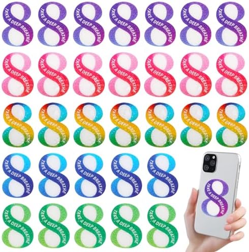 Dimeho 24 Pcs Sensory Calm Sticker Rainbow Textured Strips Anti Anxiety ...