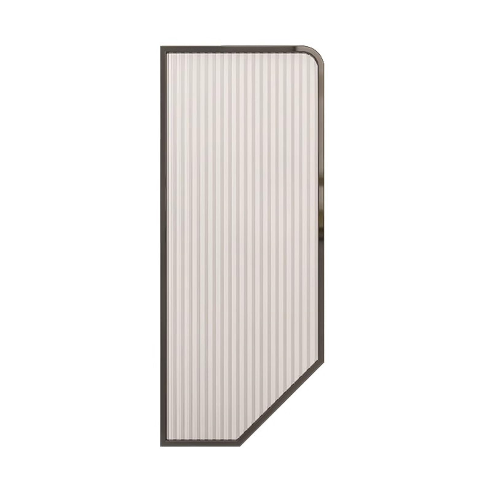 Deflector de vidrio de inodoro para hombre en acero inoxidable satinado premium