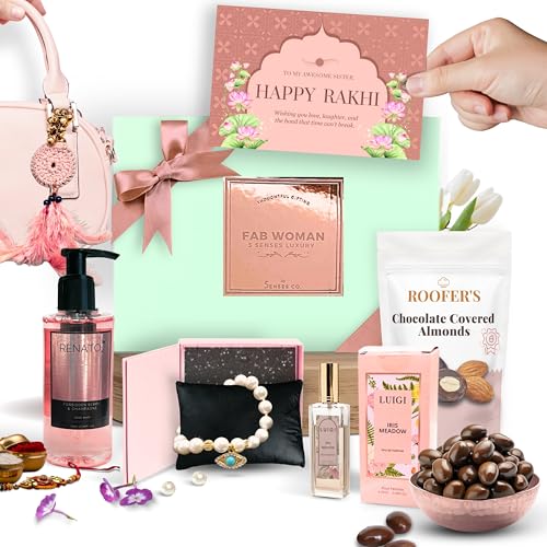 Rakhi Gift Hamper for Sister, Bhabhi | Luxury Perfume, Body Wash,...