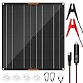 20W 12V Solar Battery Trickle Charger Maintainer Portable Waterproof Power Solar Panel Trickle Charging Kit for Car Automotive Motorcycle Boat Marine Snowmobile Watercraft RV