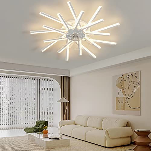 Ventilateur de plafond silencieux et dimmable light à moteur DC 90W
