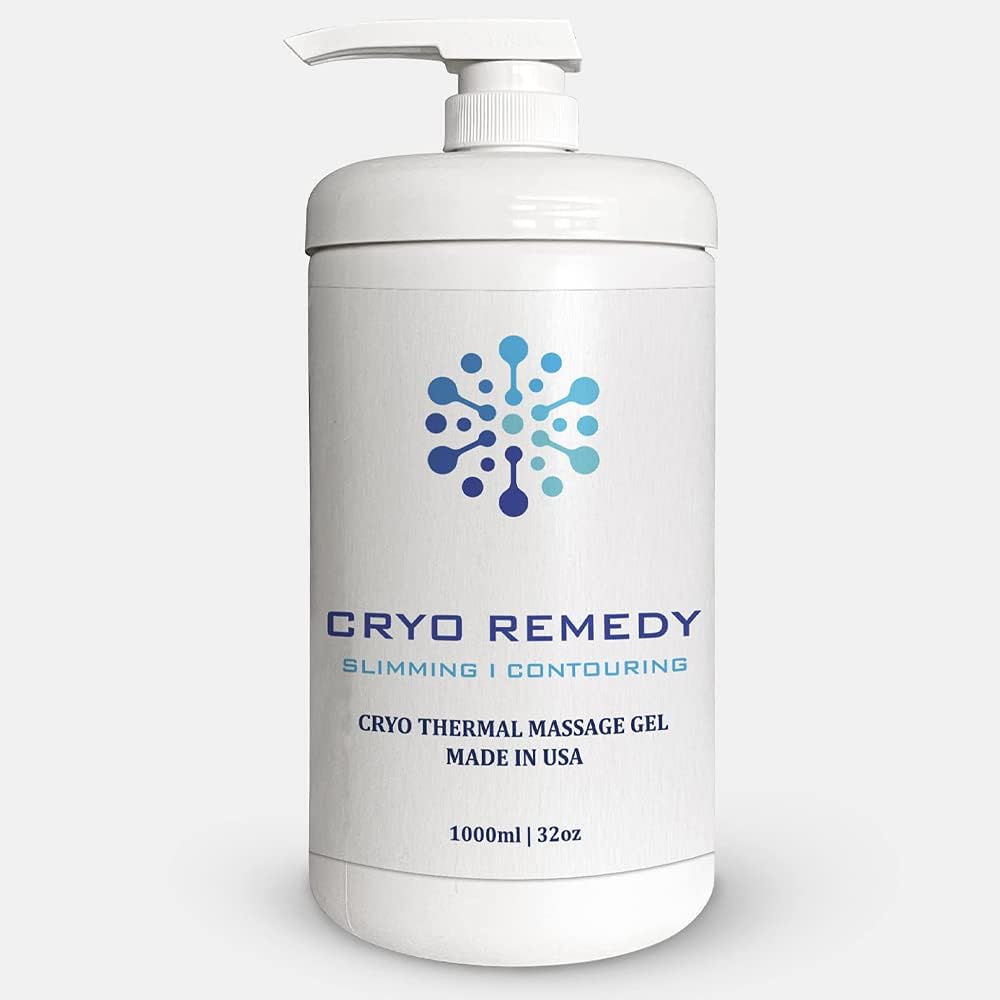 Cryo Conductive Gel with Hyaluronic Acid – 32oz | Professional RF, EMS, Slimming, Cellulite & Laser Hair Removal Gel for Spa & Clinic Use