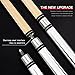 Teekerwan Pool Cue Stick - 58 inch Maple Billiard Pool Stick, 19/20/21 oz 1/2 Maple Pool Cue Stick Kit, 2-Piece Billiard Pool Cue Stick (19 oz)